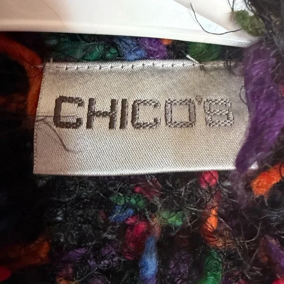 Multicolor Women's Sweater pinch like new from Chicos one size - Picture 3 of 4